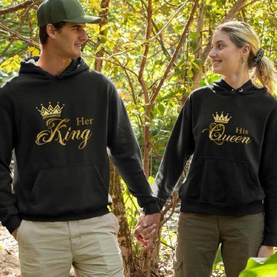King Queen džemperiai su auksiniu logo