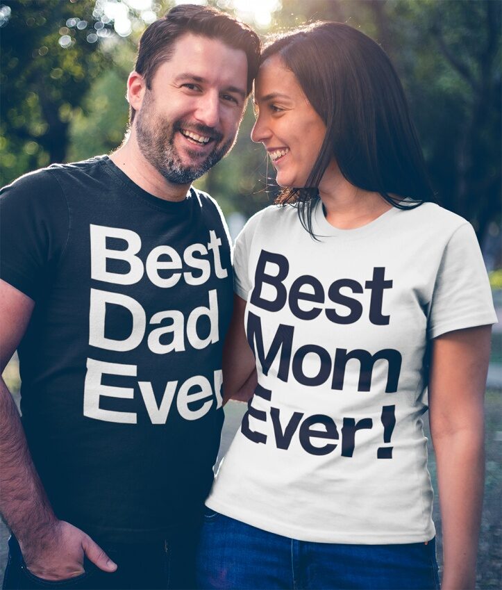 Best Mom and Dad Ever! marškinėliai