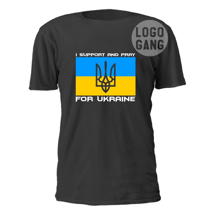 I Support and Pray for Ukraine marškinėliai