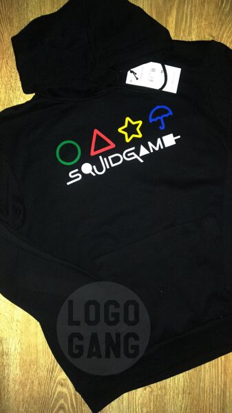 Squid Game džemperis su simboliais