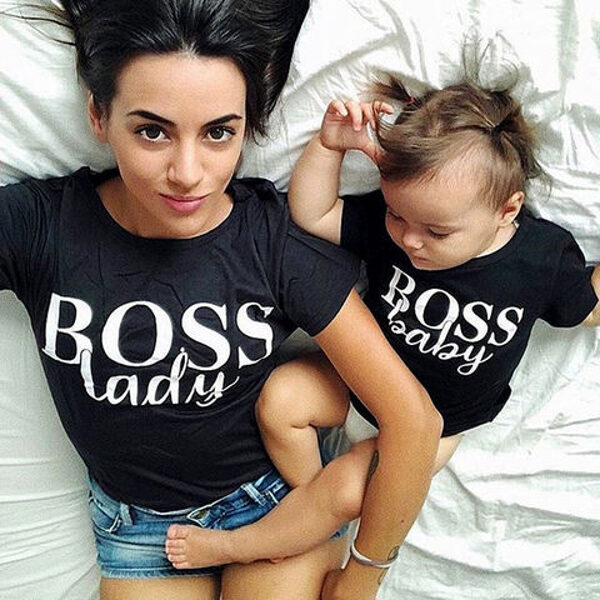 Boss Lady Boss Baby marškinėliai
